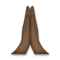 Folded Hands - Black emoji on LG